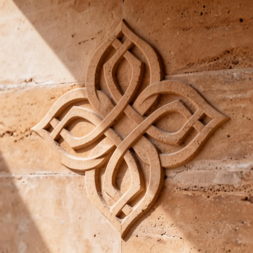 Detail eines geometrischen Ornaments
